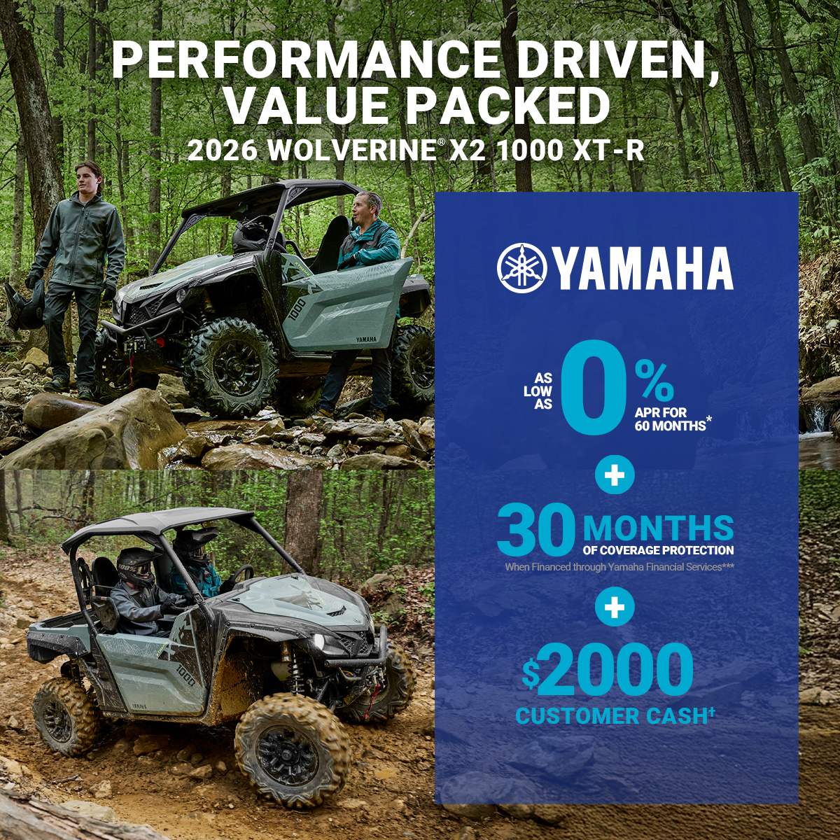 Yamaha LIMITED TIME OFFERS ON WOLVERINE X2 1000! Banner